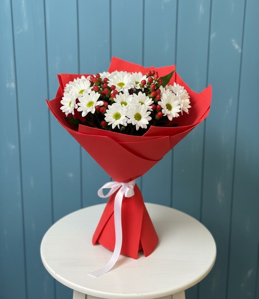 Букет цветов из: Хризантемы в Молодежном