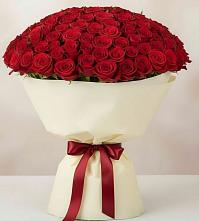 Букет 101 Красная роза Милано в Молодежном