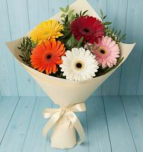Букет цветов из:  Герберы в Молодежном