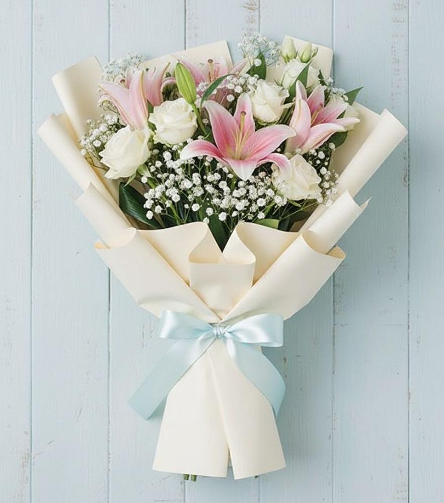 Букет цветов из: Лилии в Молодежном