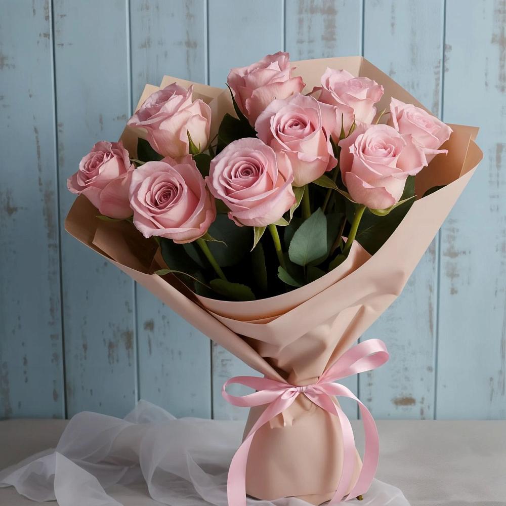 Букет цветов из: Розы в Молодежном