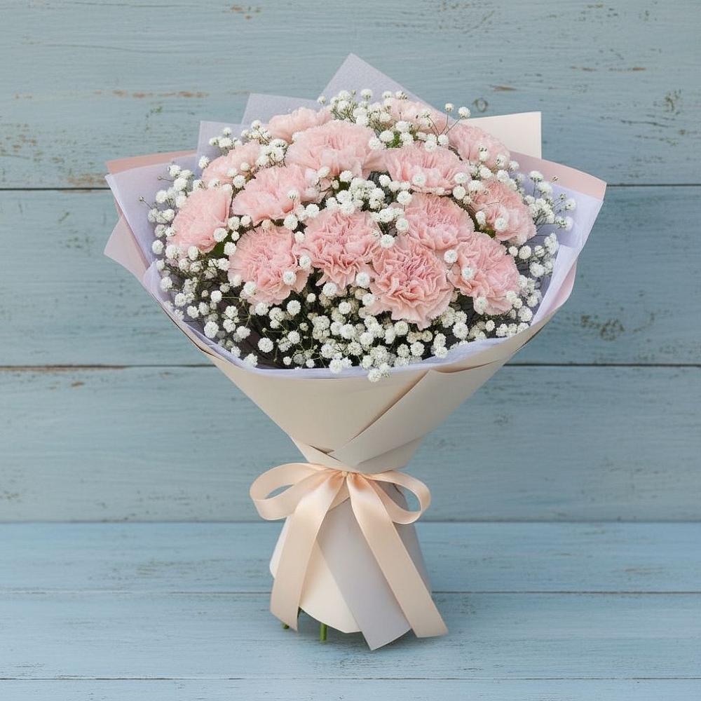 Букет цветов из: Гвоздики в Молодежном