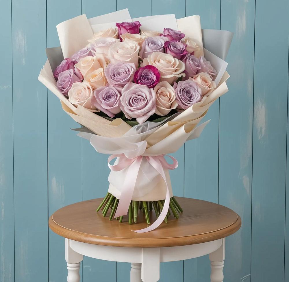 Букет цветов из: Розы в Молодежном