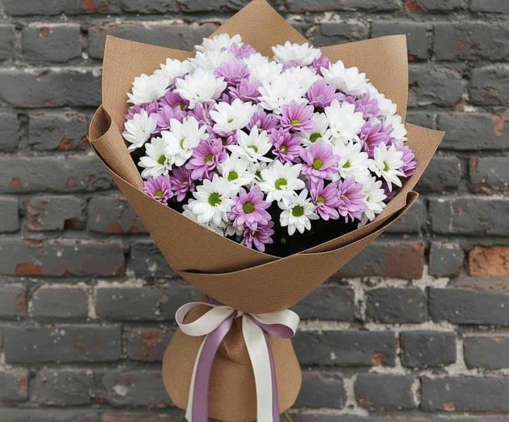 Букет цветов из: Хризантемы в Молодежном