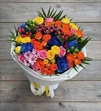 Букет цветов из:  Розы и Хризантемы в Молодежном
