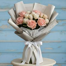 Букет цветов из:  Розы #REPLACE_PRED# Молодежном