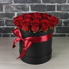 Цветочная композиция из Розы в шляпной коробке в Молодежном