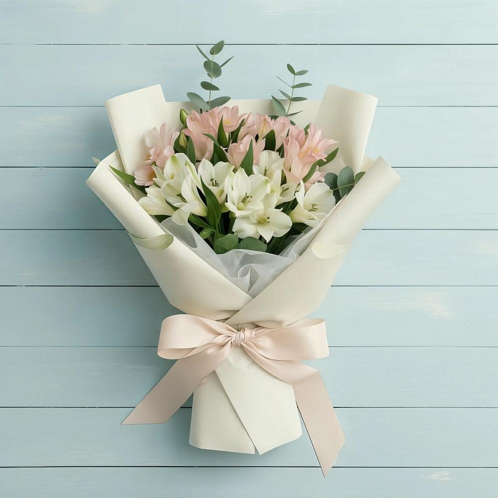 Букет цветов из: Альстромерии в Молодежном