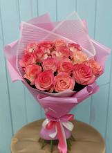Букет 15 Розовых роз Равель в Молодежном